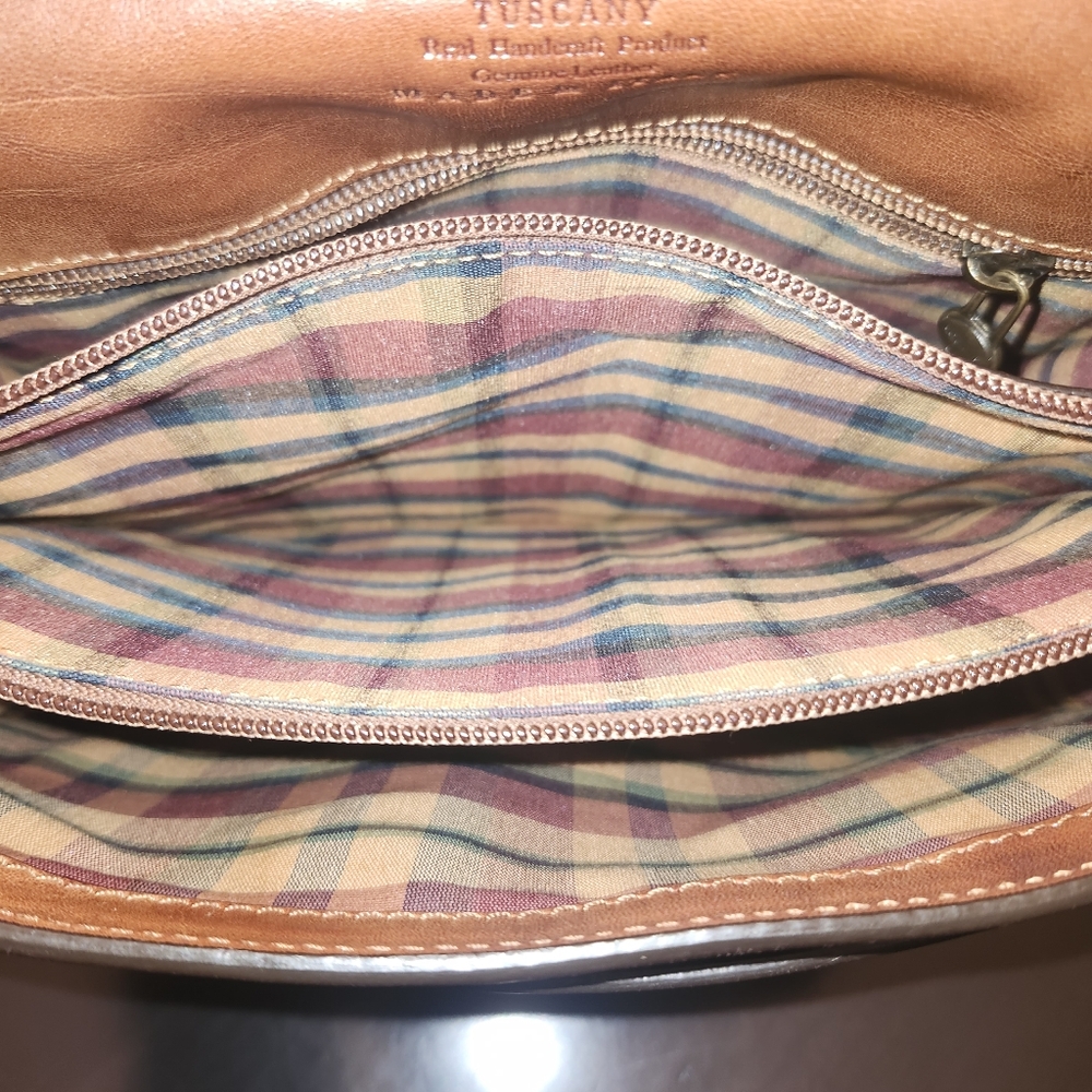 A.D. Firenze Handmade Leather Crossbody Satchel - Picture 5 of 12